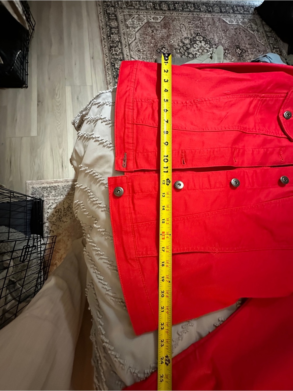 Red Button-Front Jacket - Picture 9 of 9